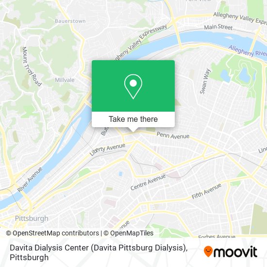 Mapa de Davita Dialysis Center (Davita Pittsburg Dialysis)
