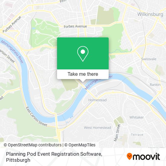 Planning Pod Event Registration Software map