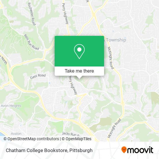 Chatham College Bookstore map