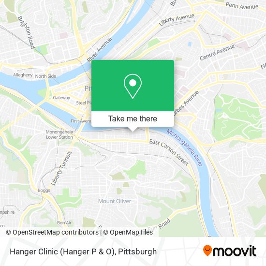 Hanger Clinic (Hanger P & O) map