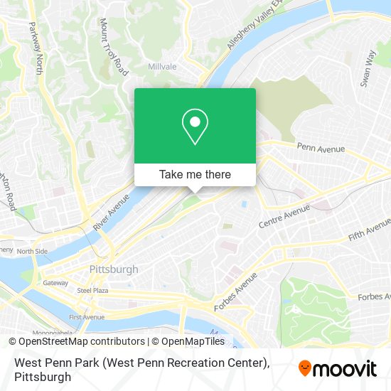 West Penn Park (West Penn Recreation Center) map