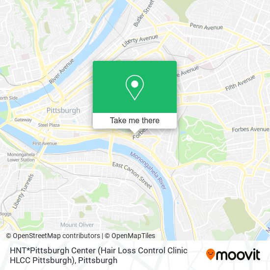 HNT*Pittsburgh Center (Hair Loss Control Clinic HLCC Pittsburgh) map