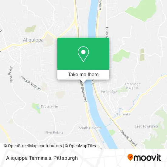 Aliquippa Terminals map