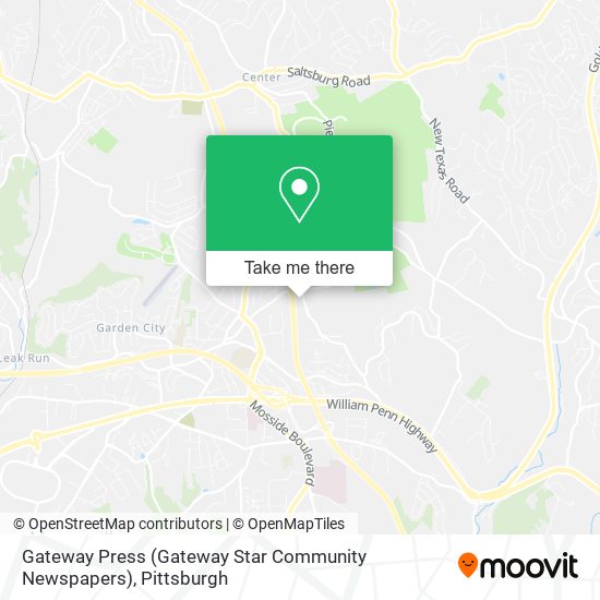 Mapa de Gateway Press (Gateway Star Community Newspapers)