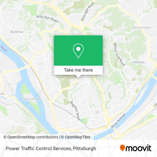 Power Traffic Control Services map