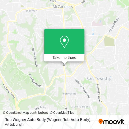 Rob Wagner Auto Body map
