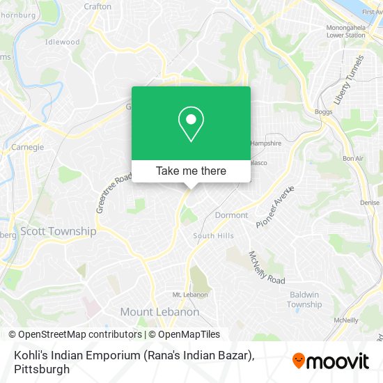 Mapa de Kohli's Indian Emporium (Rana's Indian Bazar)
