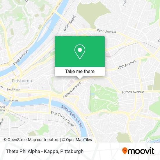Mapa de Theta Phi Alpha - Kappa