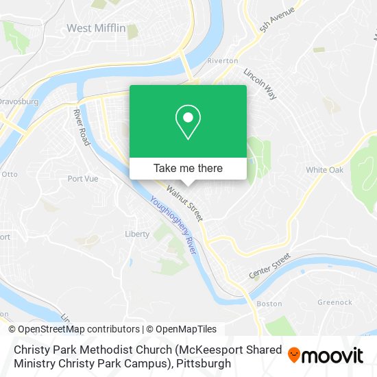 Christy Park Methodist Church (McKeesport Shared Ministry Christy Park Campus) map