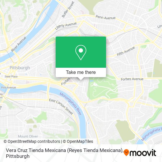 Mapa de Vera Cruz Tienda Mexicana (Reyes Tienda Mexicana)