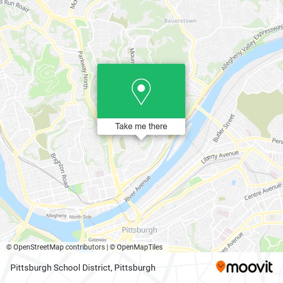 Mapa de Pittsburgh School District