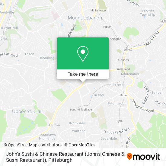 Mapa de John's Sushi & Chinese Restaurant