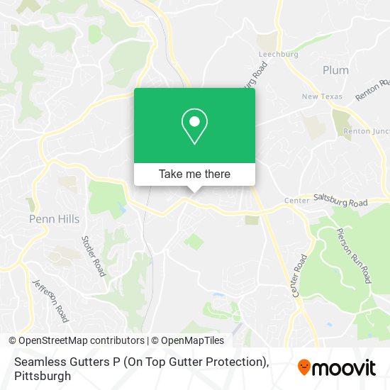 Mapa de Seamless Gutters P (On Top Gutter Protection)