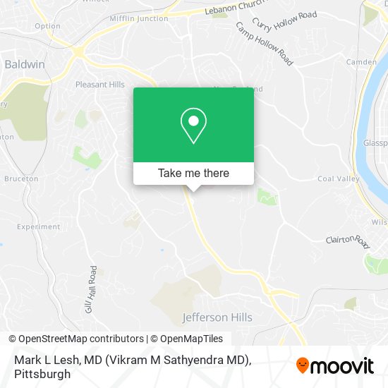 Mark L Lesh, MD (Vikram M Sathyendra MD) map