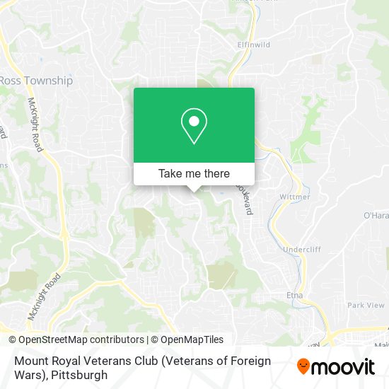 Mount Royal Veterans Club (Veterans of Foreign Wars) map