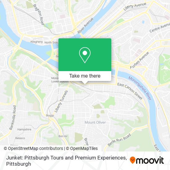 Mapa de Junket: Pittsburgh Tours and Premium Experiences