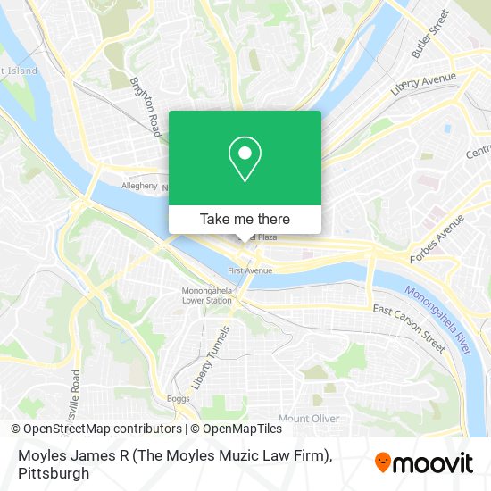 Moyles James R (The Moyles Muzic Law Firm) map