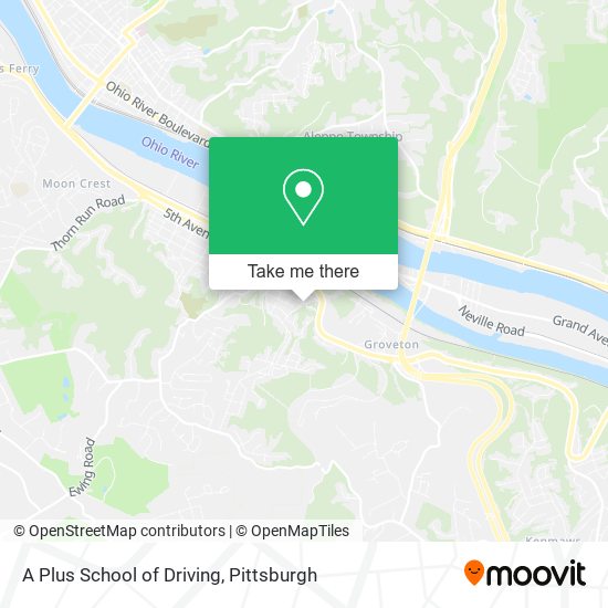 A Plus School of Driving map