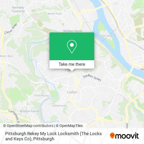 Mapa de Pittsburgh Rekey My Lock Locksmith (The Locks and Keys Co)