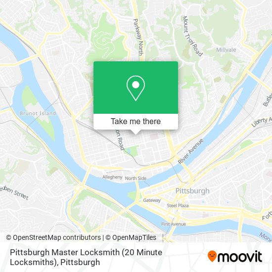 Pittsburgh Master Locksmith (20 Minute Locksmiths) map