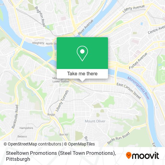 Mapa de Steeltown Promotions (Steel Town Promotions)