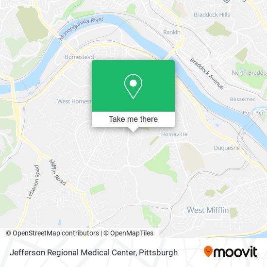 Mapa de Jefferson Regional Medical Center