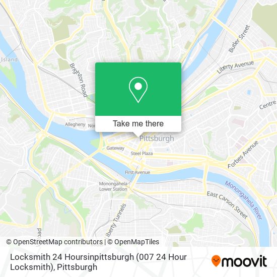 Locksmith 24 Hoursinpittsburgh (007 24 Hour Locksmith) map