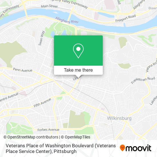 Veterans Place of Washington Boulevard (Veterans Place Service Center) map