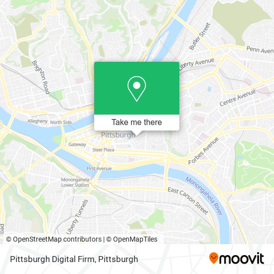 Mapa de Pittsburgh Digital Firm