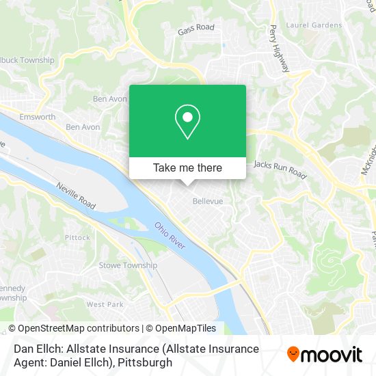 Mapa de Dan Ellch: Allstate Insurance (Allstate Insurance Agent: Daniel Ellch)