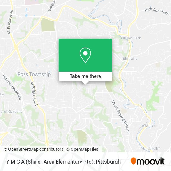 Mapa de Y M C A (Shaler Area Elementary Pto)