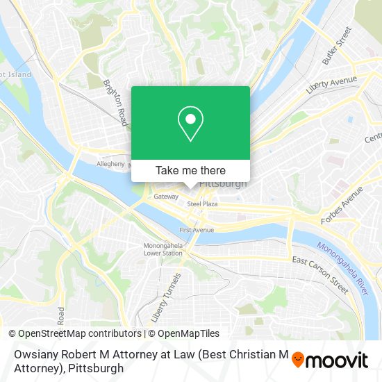 Mapa de Owsiany Robert M Attorney at Law (Best Christian M Attorney)