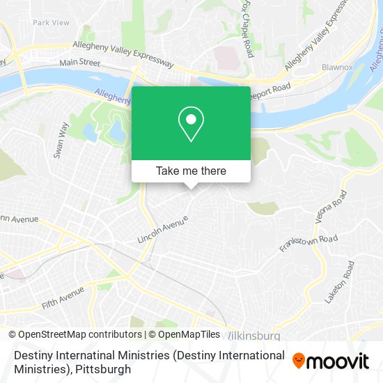 Mapa de Destiny Internatinal Ministries (Destiny International Ministries)