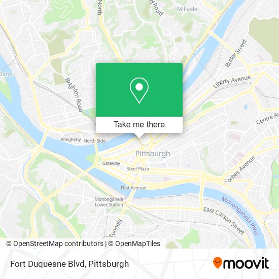 Fort Duquesne Blvd map