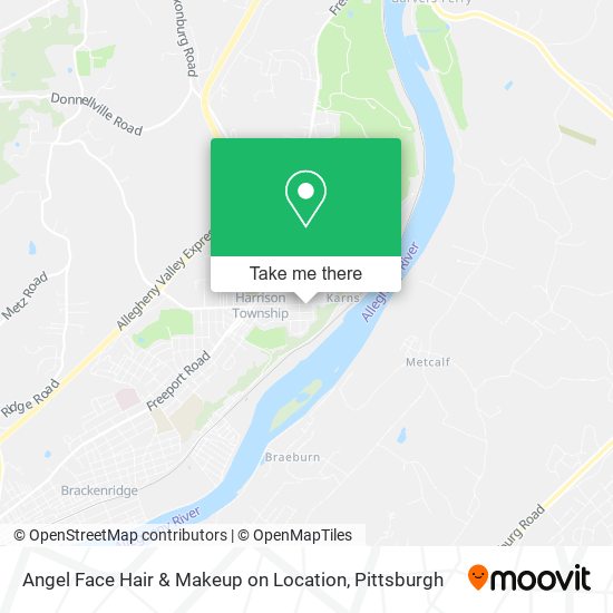 Mapa de Angel Face Hair & Makeup on Location