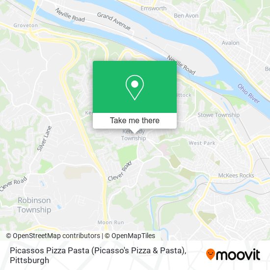 Mapa de Picassos Pizza Pasta (Picasso's Pizza & Pasta)