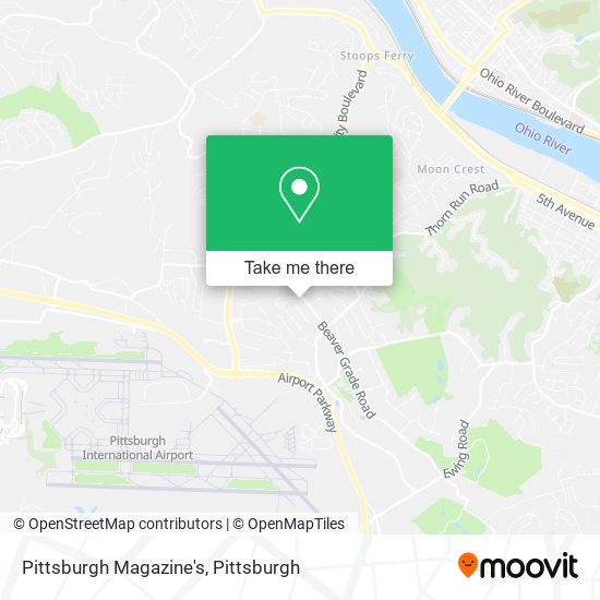 Pittsburgh Magazine's map