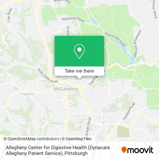 Mapa de Allegheny Center for Digestive Health (Dynacare Allegheny Patient Service)