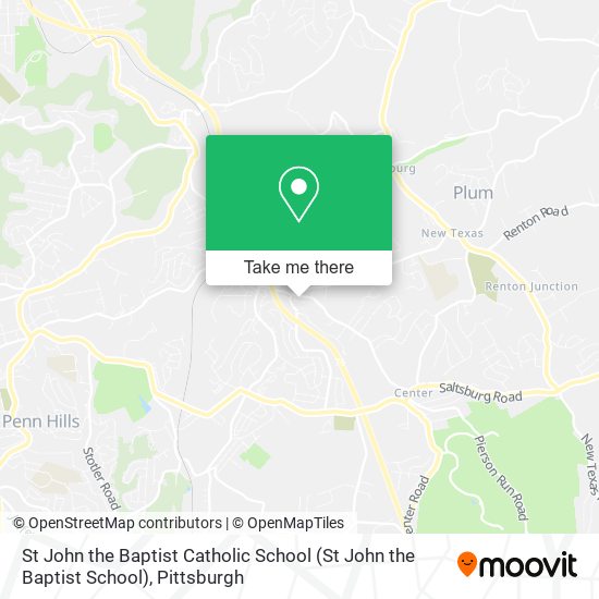 St John the Baptist Catholic School map