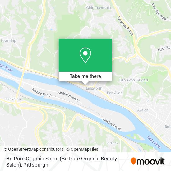 Be Pure Organic Salon map