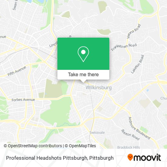 Professional Headshots Pittsburgh map