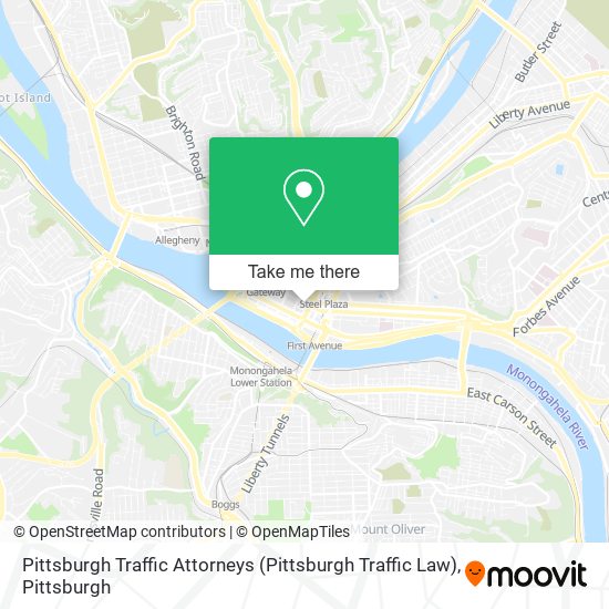 Pittsburgh Traffic Attorneys (Pittsburgh Traffic Law) map