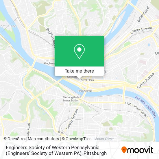 Engineers Society of Western Pennsylvania map