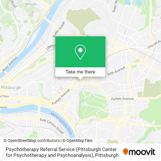 Psychotherapy Referral Service (Pittsburgh Center for Psychotherapy and Psychoanalysis) map
