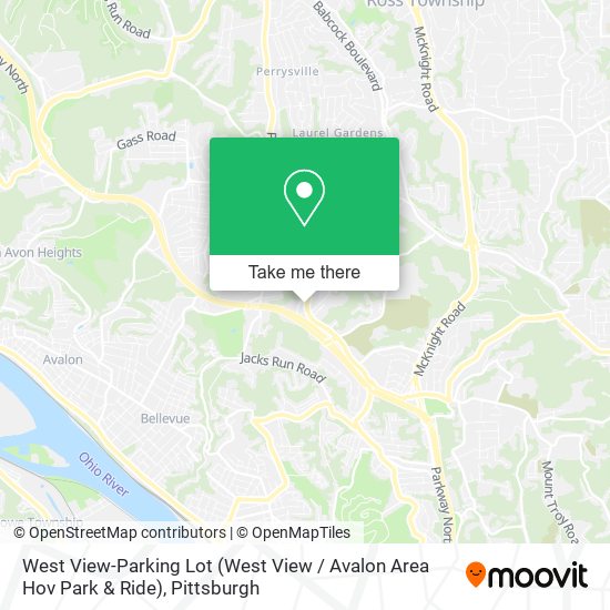 West View-Parking Lot (West View / Avalon Area Hov Park & Ride) map
