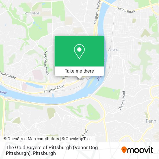The Gold Buyers of Pittsburgh (Vapor Dog Pittsburgh) map
