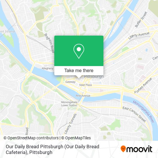 Our Daily Bread Pittsburgh map