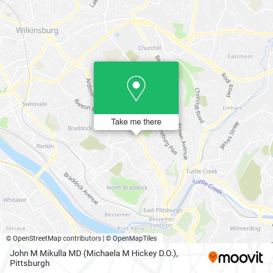 Mapa de John M Mikulla MD (Michaela M Hickey D.O.)