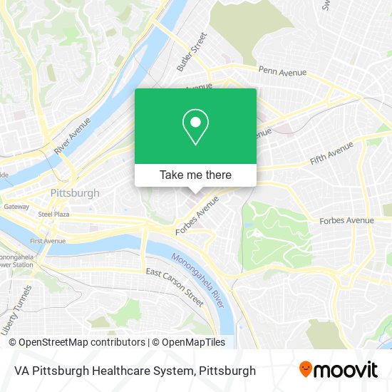 Mapa de VA Pittsburgh Healthcare System