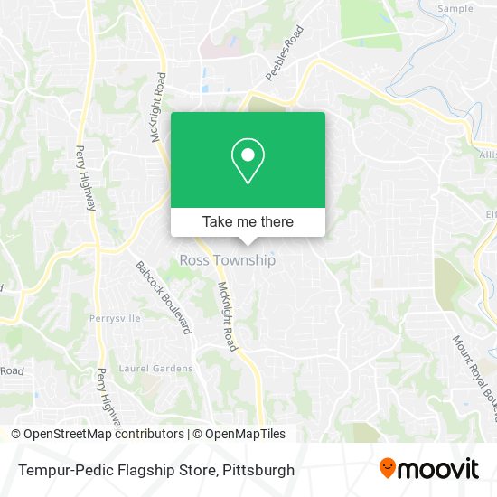 Mapa de Tempur-Pedic Flagship Store